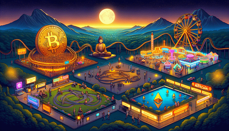 “Crypto Carnival: Bitcoin Hangovers, Ethereum Zen, and the Altcoin Amusement Park Extravaganza!”